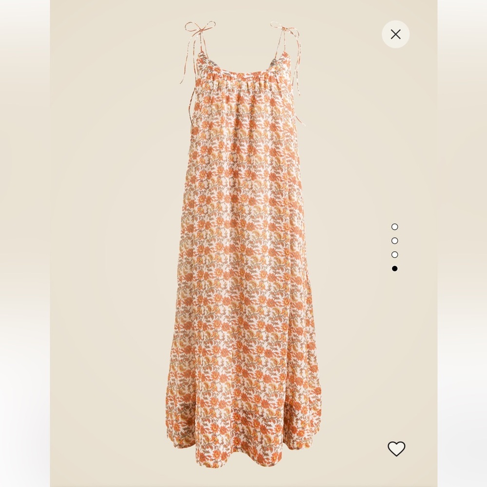 J. Crew Floaty Tie-Shoulder Dress - Vintage Floral - NWT